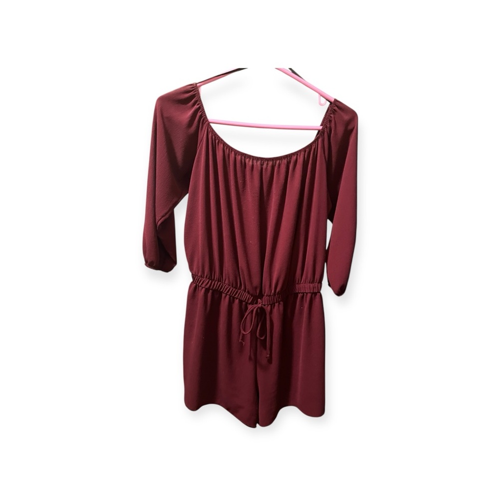 a'gaci Burgundy Romper